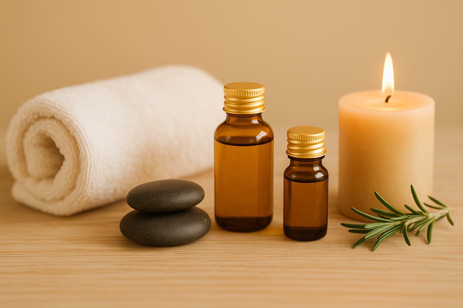 Relajante ambiente de spa natural